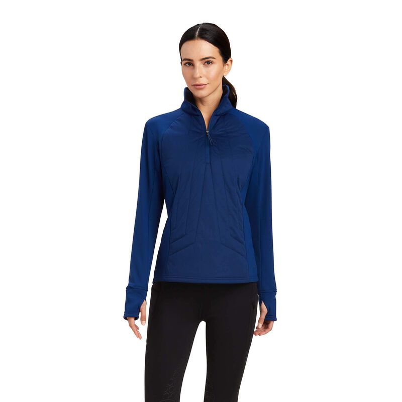 Ariat Sweatshirt Damen - Venture 1/2 Zip Blau ( XLAUQ-3941 )